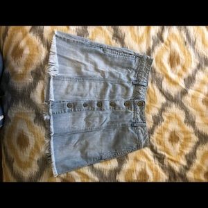Button Front American Eagle Jean skirt